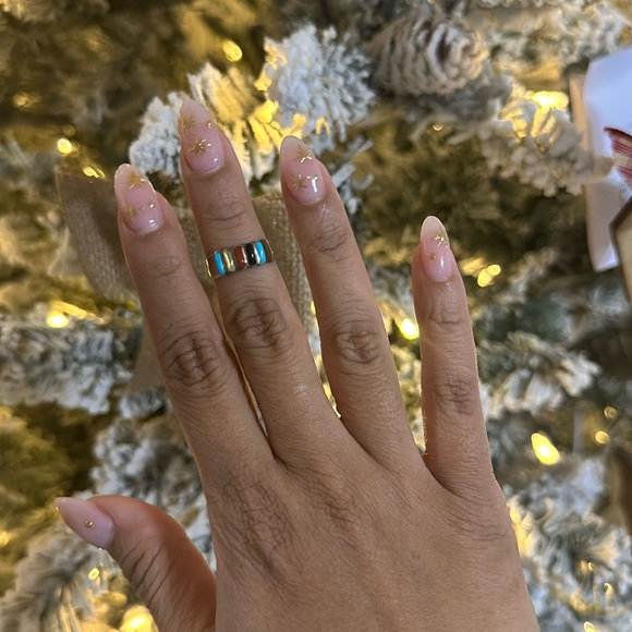 Jewelry - Handmade Native American Navajo Inlay Multicolored Sterling Silver Ring